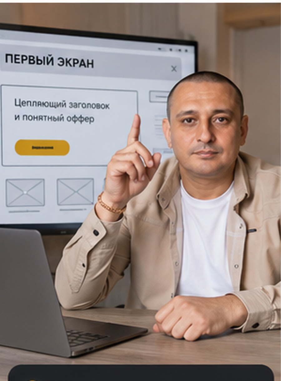 Первый экран сайта